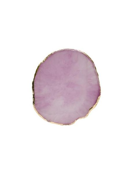 精緻瑪瑙膠水盤 紫色