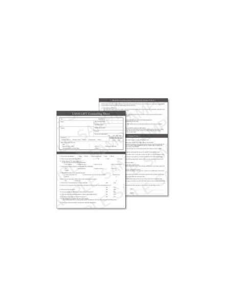 翹睫專用諮詢書・同意書・注意事項 